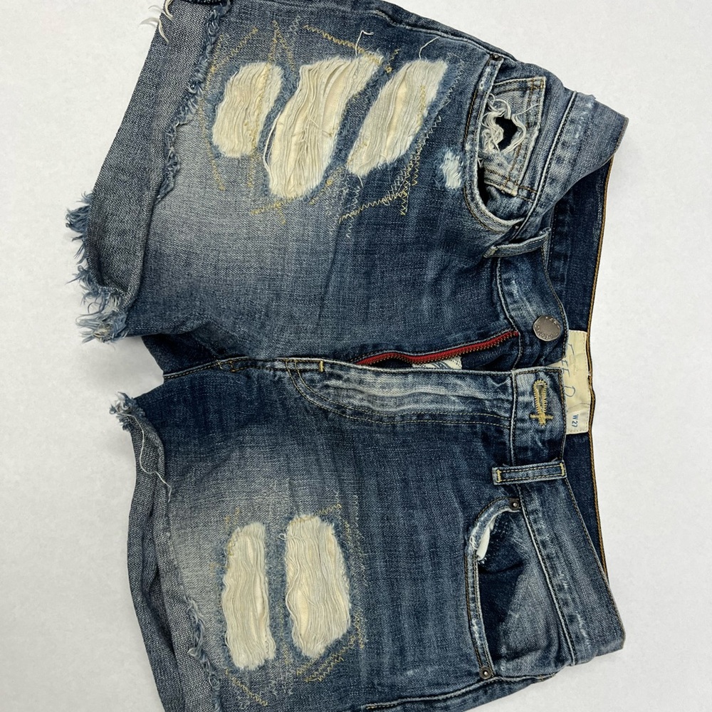 Free People, Jean shorts. Great condition. Size W27.